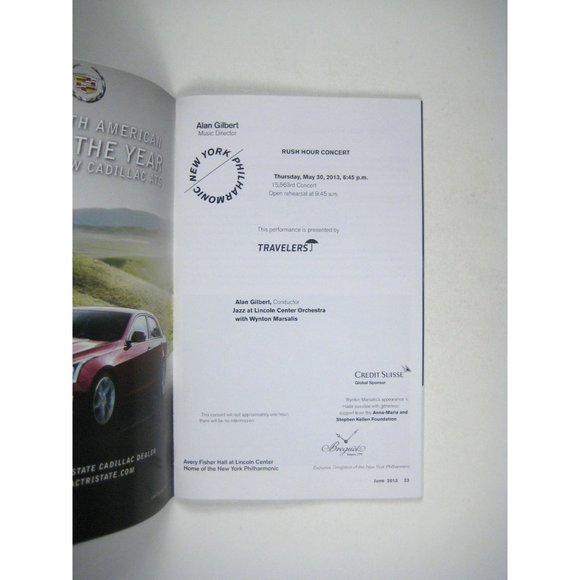 New York City Philharmonic Playbill June 1993 Lincoln Center Wynton Marsalis - Picture 5 of 10